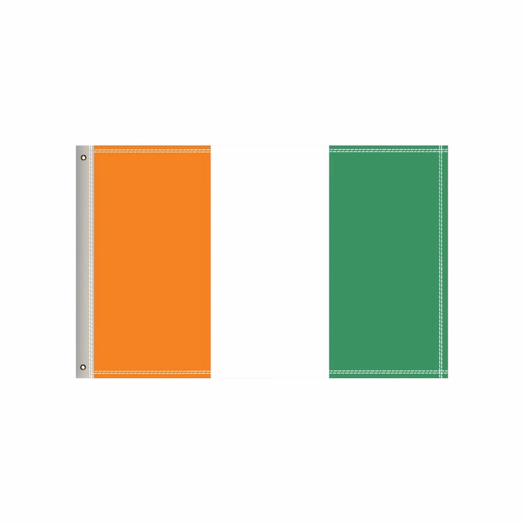 National Flag, Côte d'Ivoire, Single-Sided - 36"W x 24"H