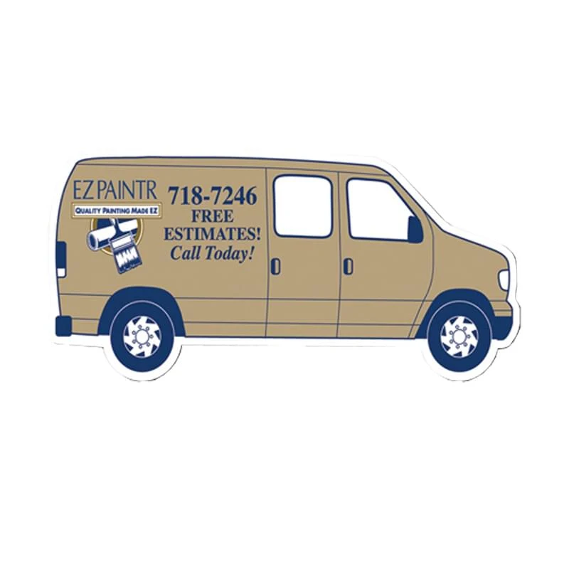 Delivery Van Stock Shape Vinyl Magnet - 20mil 1