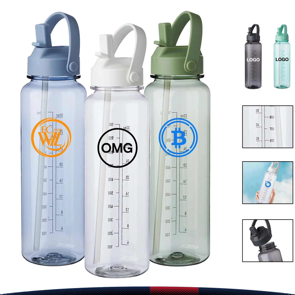 40.5 oz. Astey Plastic Water Bottle 1