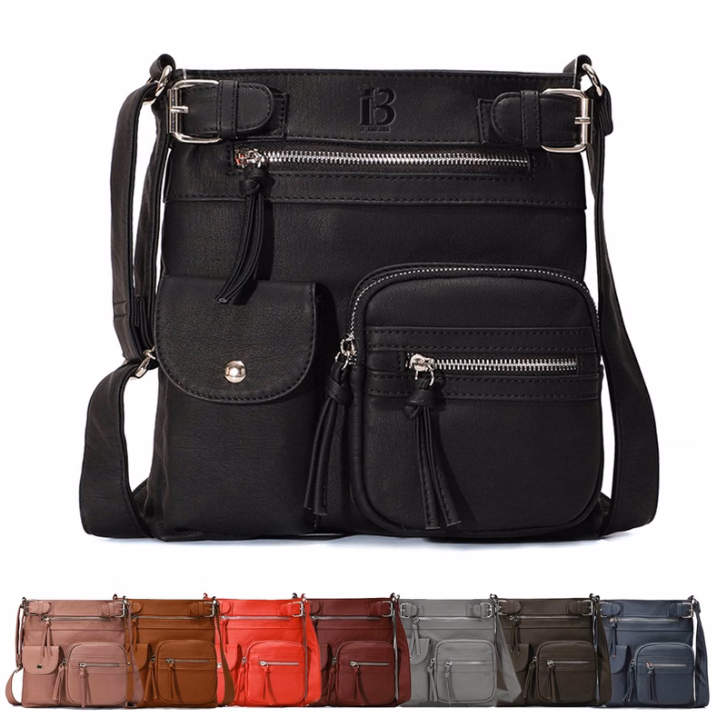 Pu Waterproof wear-resistant Cross-body Bag