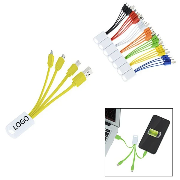 4-in-1 Charging Cable W/ Keychain 1