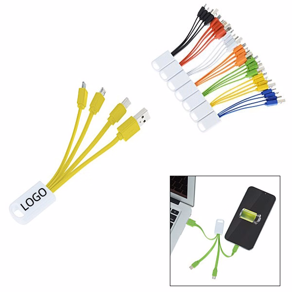 4-in-1 Charging Cable W/ Keychain