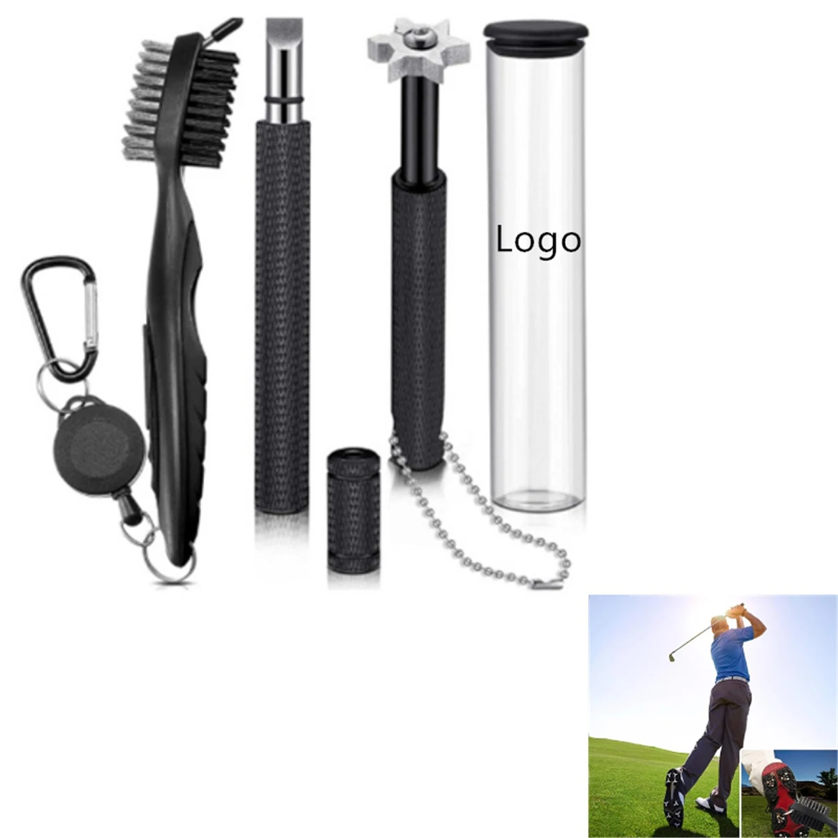 3 Piece Set Golf Club Cleaner Kit 1