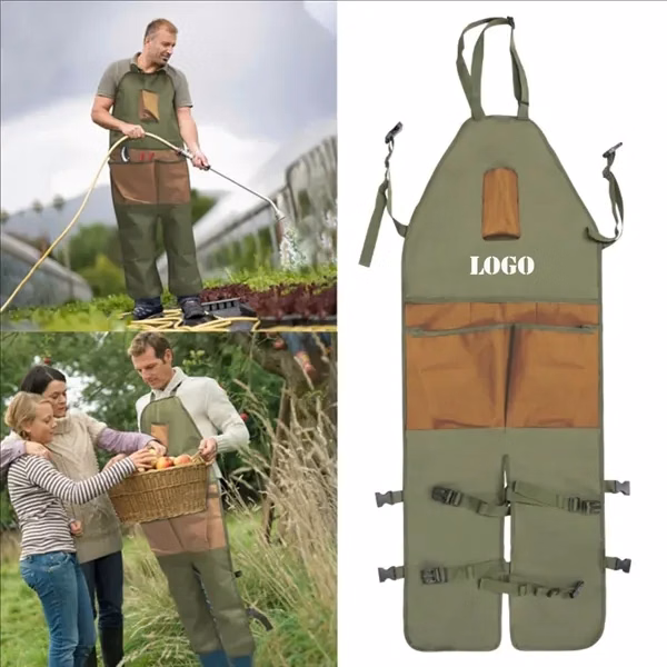 Gardening Multi-Pocket Leggings Apron for Office, School and Events