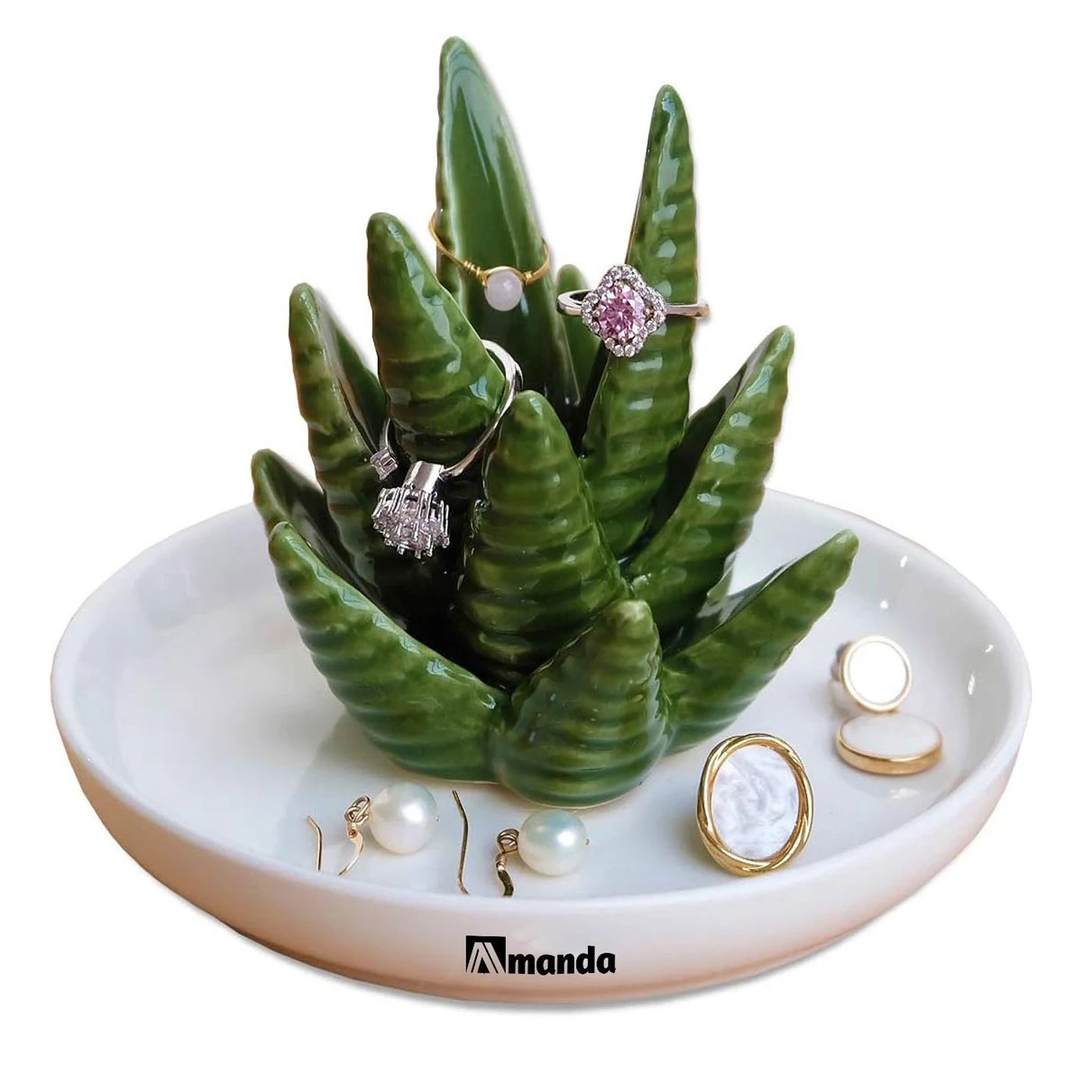 Cactus Decorative Dish Tray 1