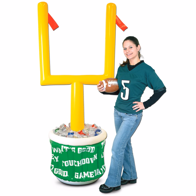Inflatable Goal Post Cooler w/ Football