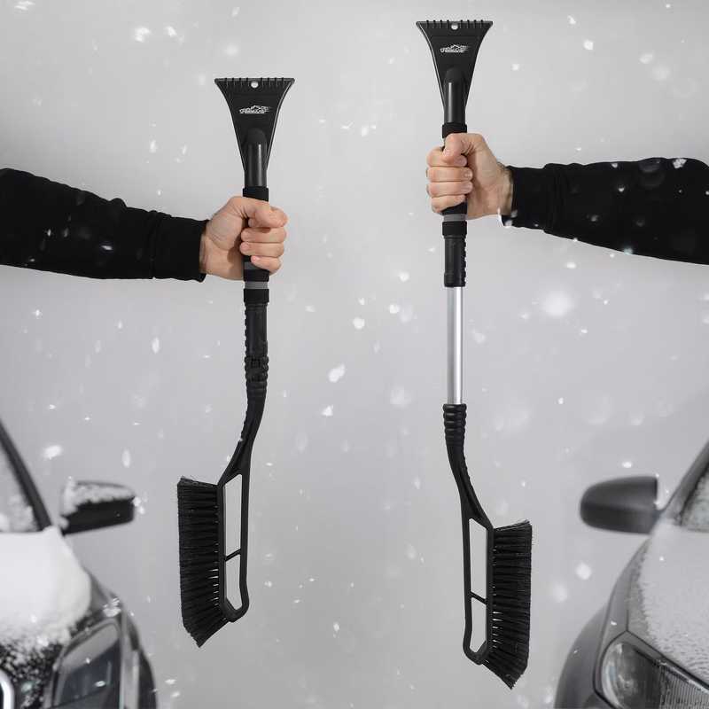 Blizzard Wizard Detachable, Extendable Snow Brush/Scraper