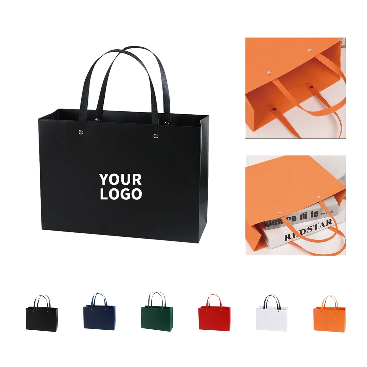 Kraft Paper Gift Bag 13" x 4.8" x 10.3" 1