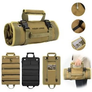 Heavy Duty Roll Up Tool Bag Organizer With 6 Tool Pouches 1