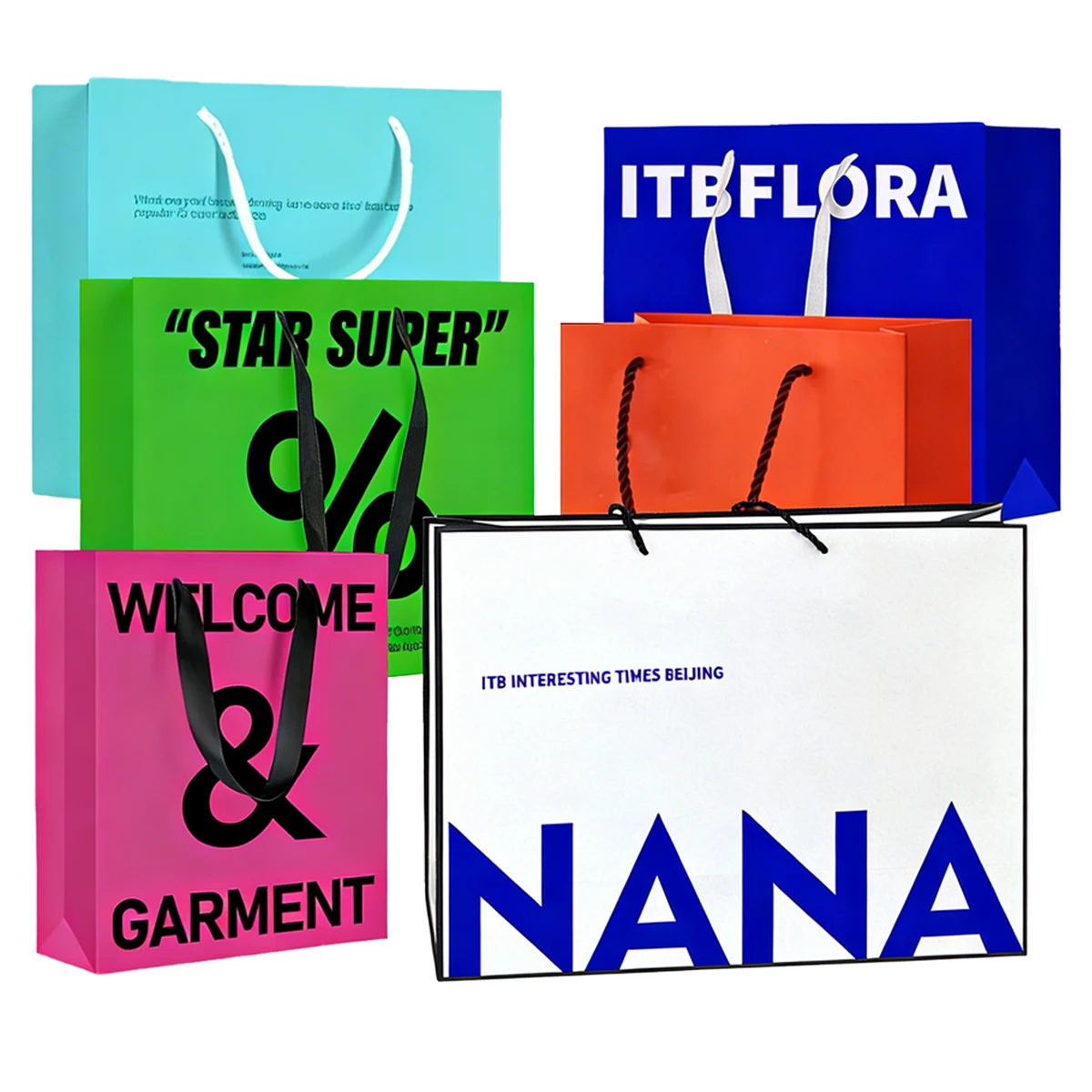 MOQ 50 pcs Portable Clothing Shopping Gift Bag 1