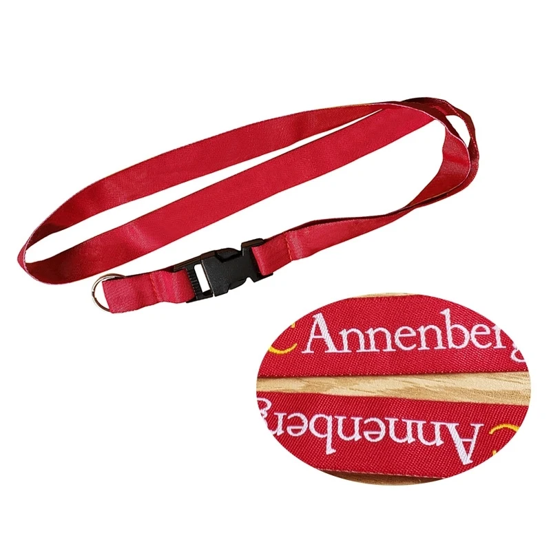 Custom Double Sided Woven Lanyard 1