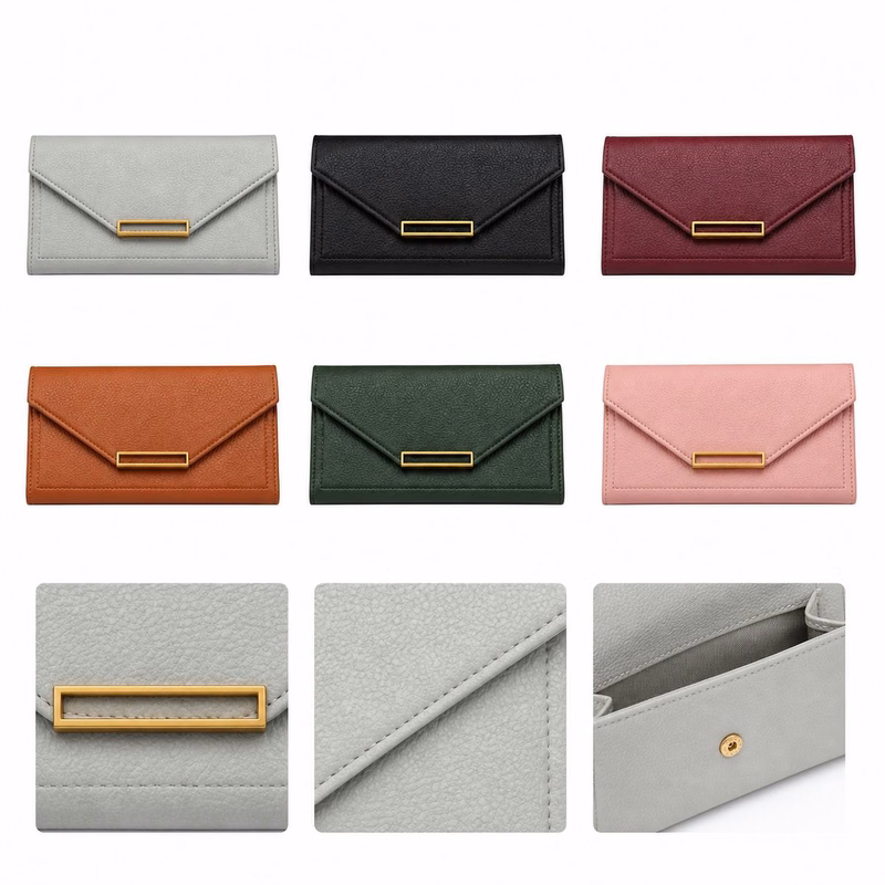 Slim Snap-Closure Multi-Card Women's Wallet