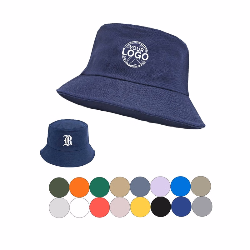 Customizable Cotton Sun Bucket Hat