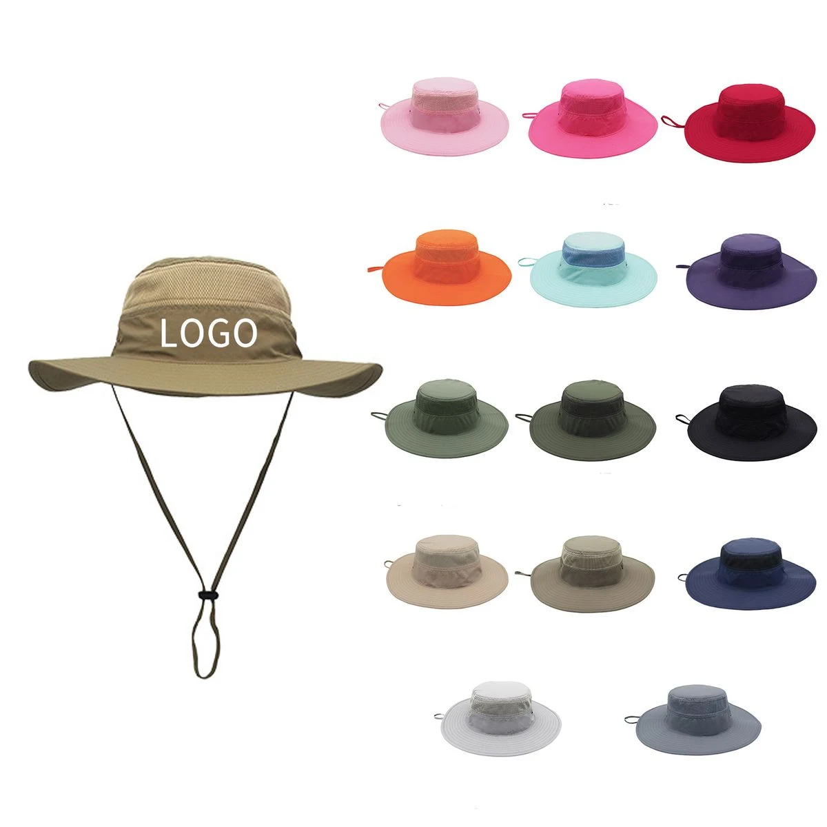 Windproof Sun-Protective Bucket Hat 1