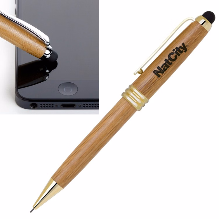 Eco IV Stylus Tool with Bamboo Mechanical Pencil