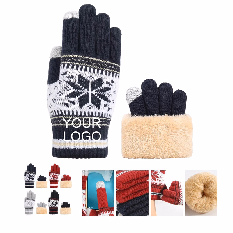 Acrylic Fiber Touchscreen Gloves with Conductive Material for Phones and Tablets