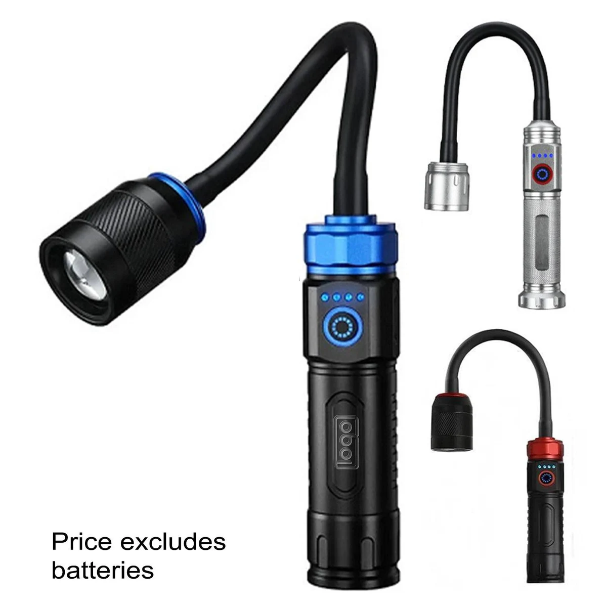 Portable Gooseneck Rechargeable LED Flashlight 1