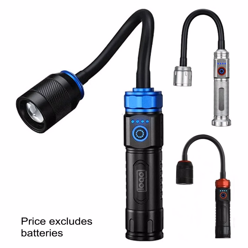 Portable Gooseneck Rechargeable LED Flashlight