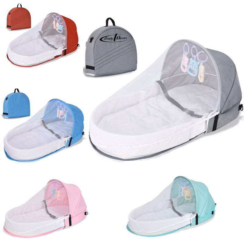 Folding Pressure-proof Baby Crib Logo Printed for Travel
