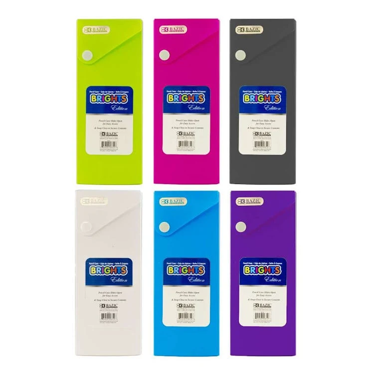 Slider Pencil Cases - Assorted Colors 1