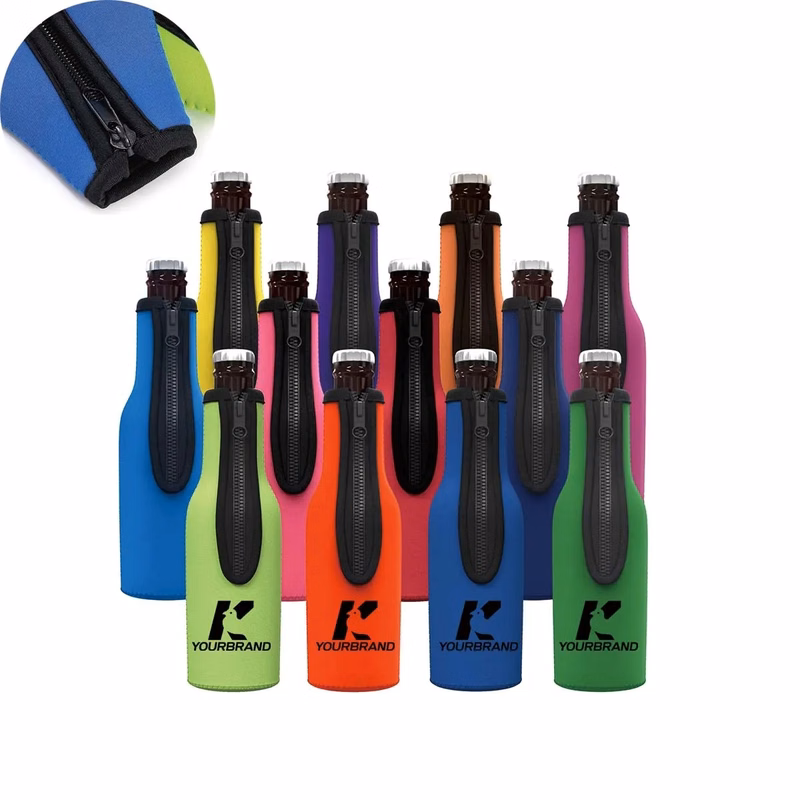12oz Custom Multicolor Durable Beer Bottle Insulator Sleeve