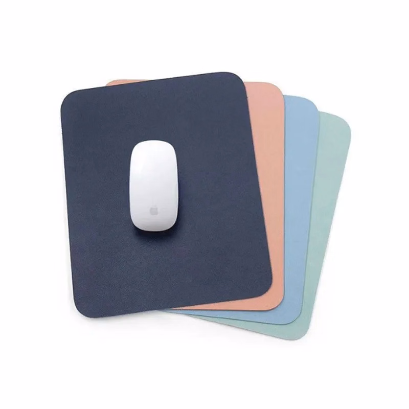 PVC Waterproof Double Sided Leather Mouse Pad