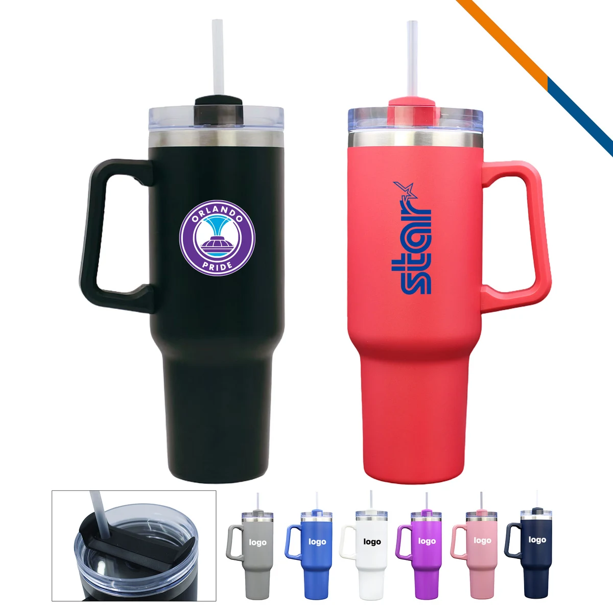 Munious Stainless Steel Mug - 40 OZ. 1