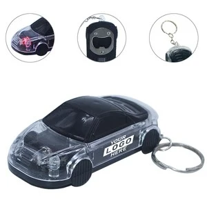 Unique Car Shaped Bottle Opener Keychain With LED Light 1