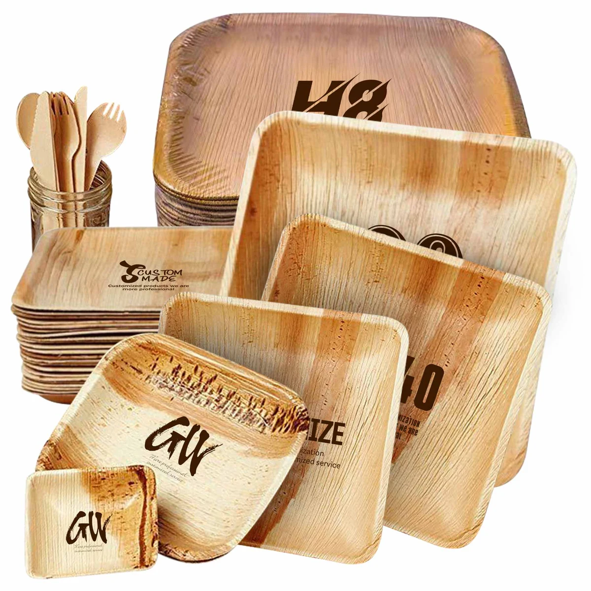 Disposable Palm Leaf Plate 6 Inch 1