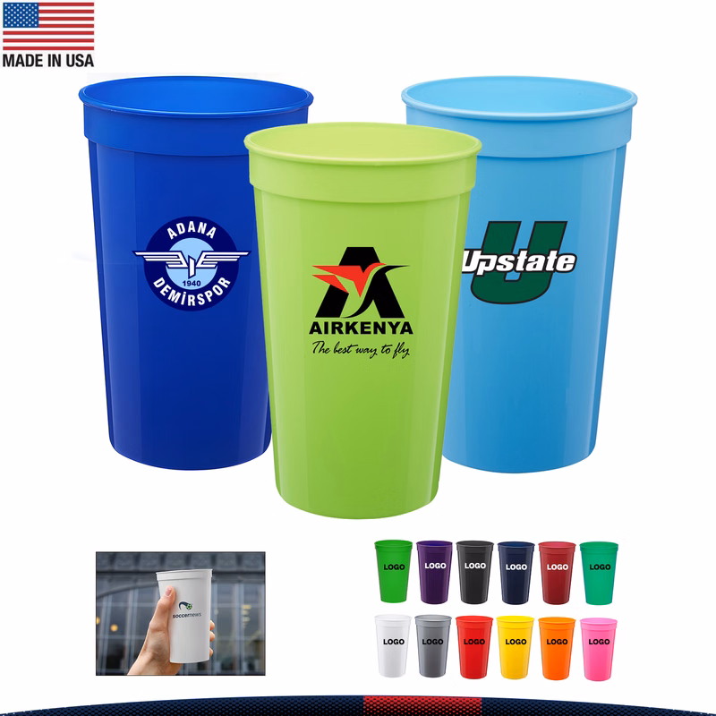 22 oz. Nellor Plastic Stadium Cups