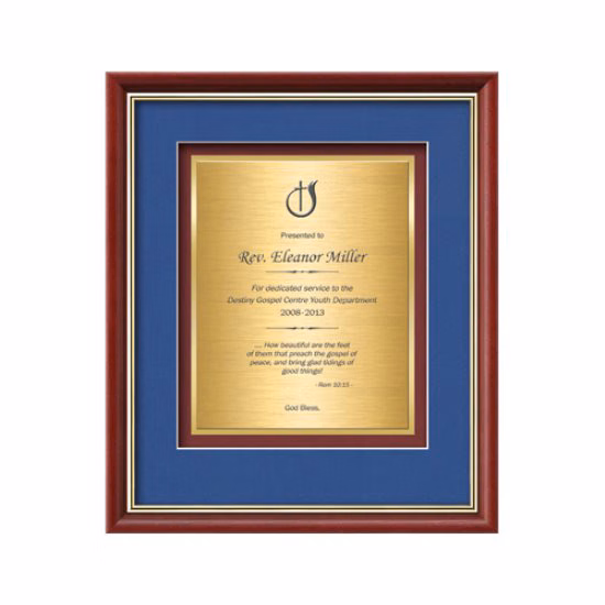 Baron Certificate TexEtch - Mahogany/Gold