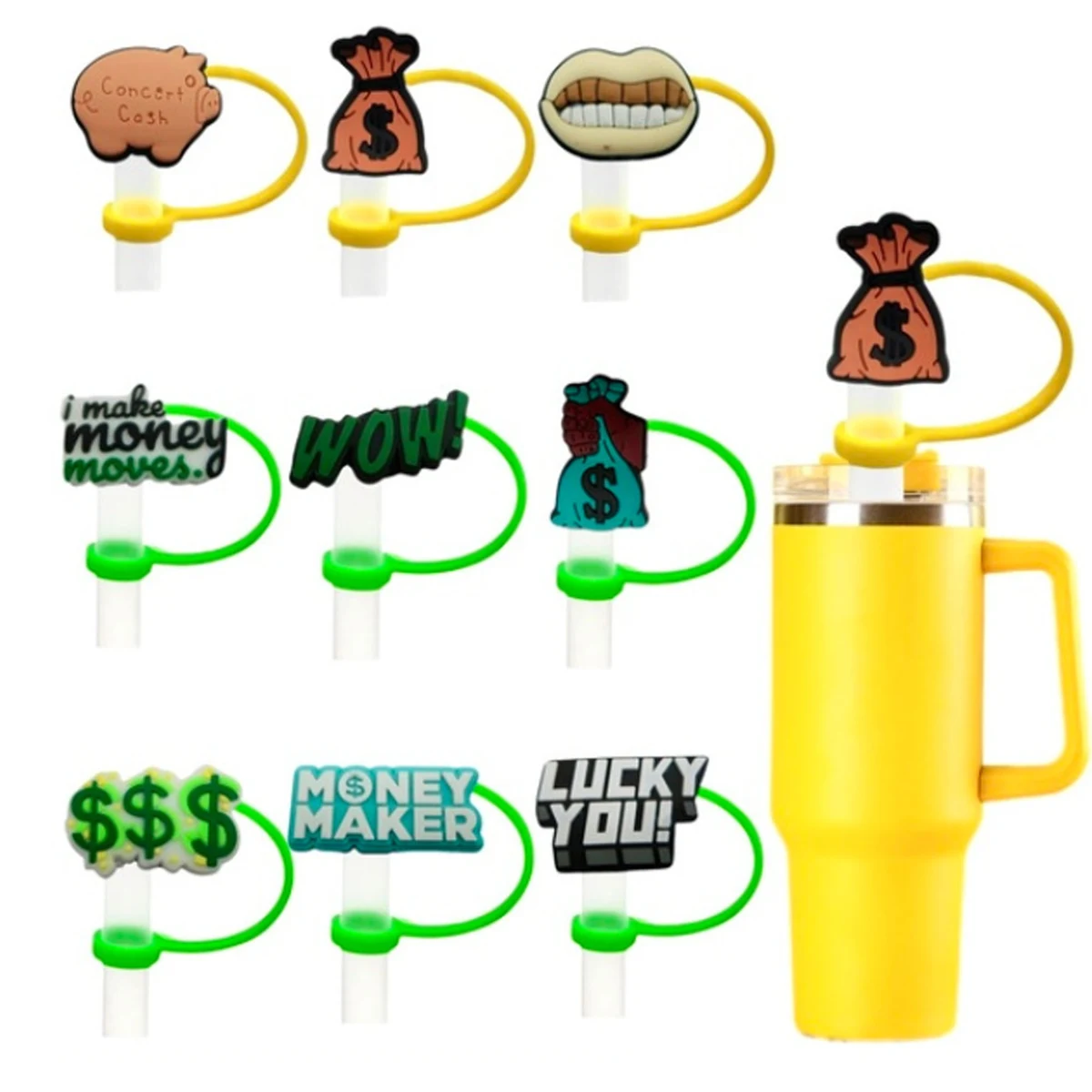 Custom Silicone Straw Covers ?C Fun & Functional Charm Caps 1