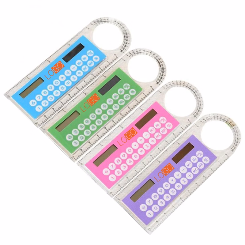 Multifunctional Solar Powered Ruler Calculator