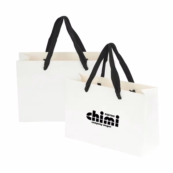 Custom Recycled Kraft Paper Tote Bag 12.6 inch — Eco Friendly Retail & Brand Giveaway