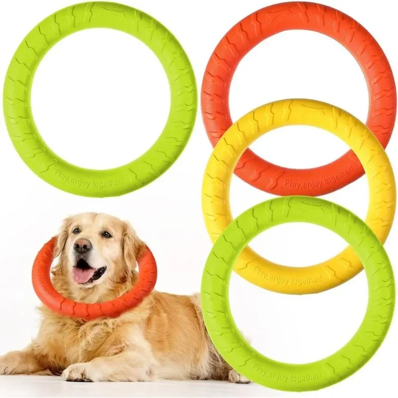 Interactive Dog Toys Tug Ring Frisbee For Large Dogs Durable 1