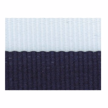 Navy Blue/White "V" Neck Ribbon with Clip, 1 1/2" wide