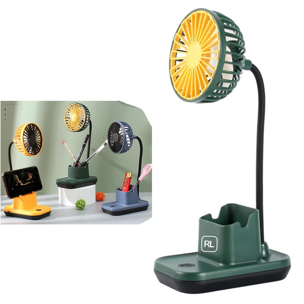 2 In 1 Pen Holder And Desktop Fan 1
