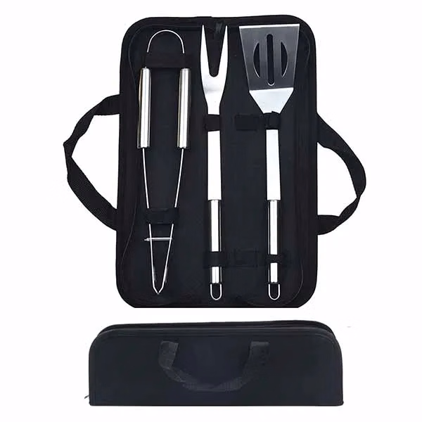 Stainless Steel 3 Piece BBQ Tool Set