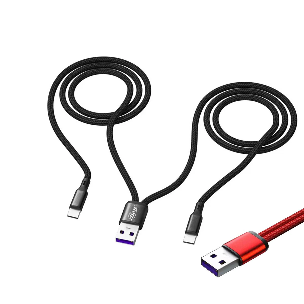 48-inch Independent Dual-Head Charging Cable 1