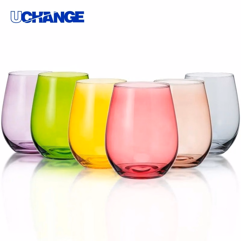 Multi-Color Wine Glass Set for Parties, Weddings & Table Settings