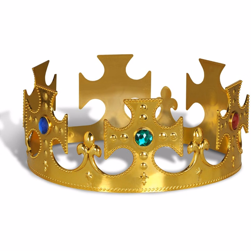Jeweled King's Crown - Gold