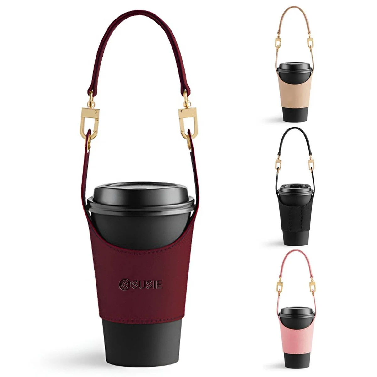 PU Coffee Cup Sleeve Carrier Holder 1