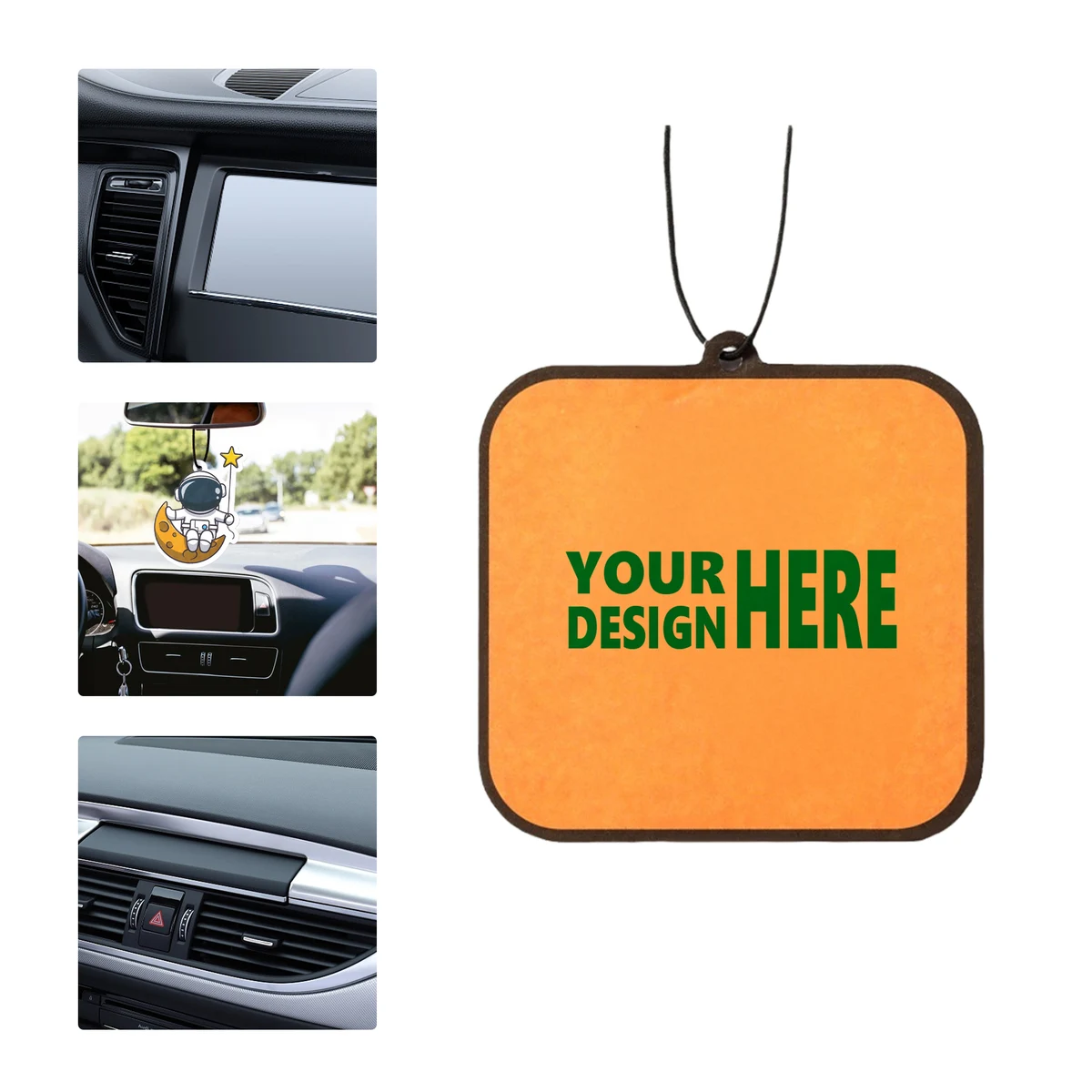 MOQ 50 Car Air Freshener Hanging Pendant with Essential Oil 1