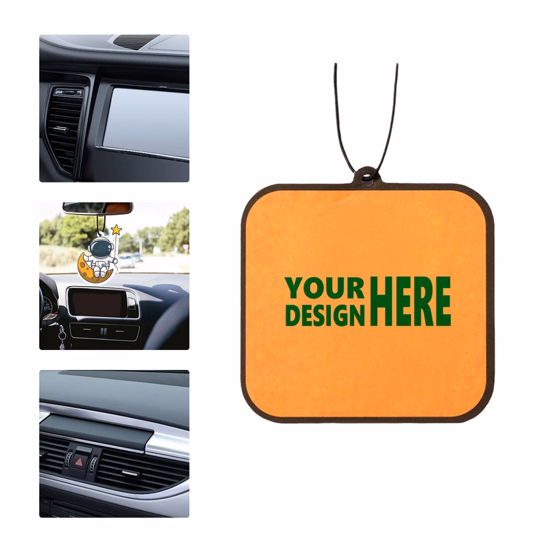 MOQ 50 Car Air Freshener Hanging Pendant with Essential Oil