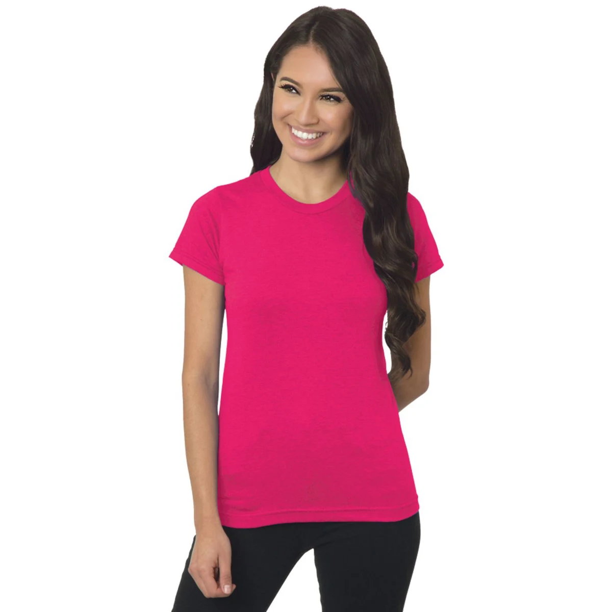 MADE IN USA Junior Fine Jersey Crew Tee 1