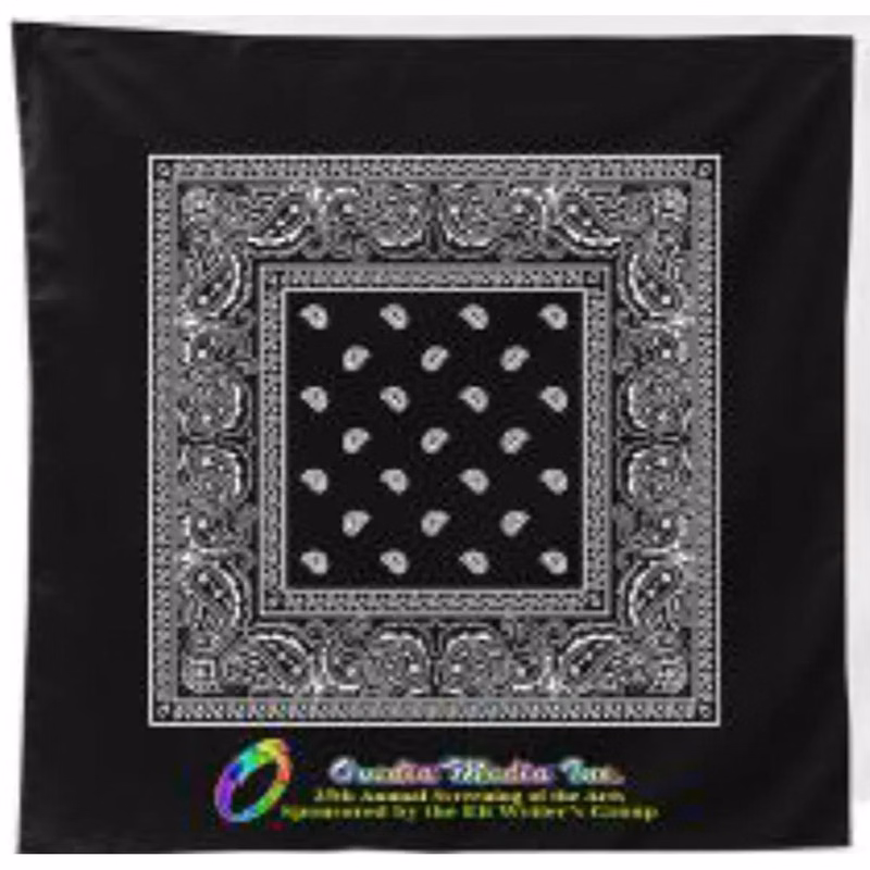 Sublimated Square Paisely Bandana, 22x22