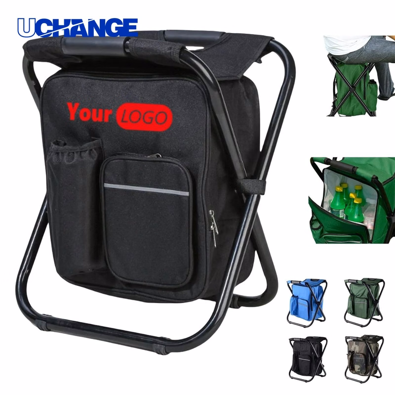 Folding Backpack Stool Cooler Chair for Hiking