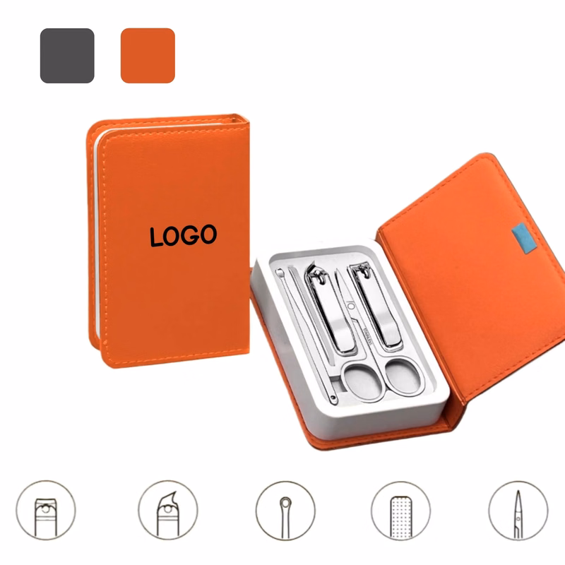 5 Pcs Nail Clipper Kit With Case Customizable
