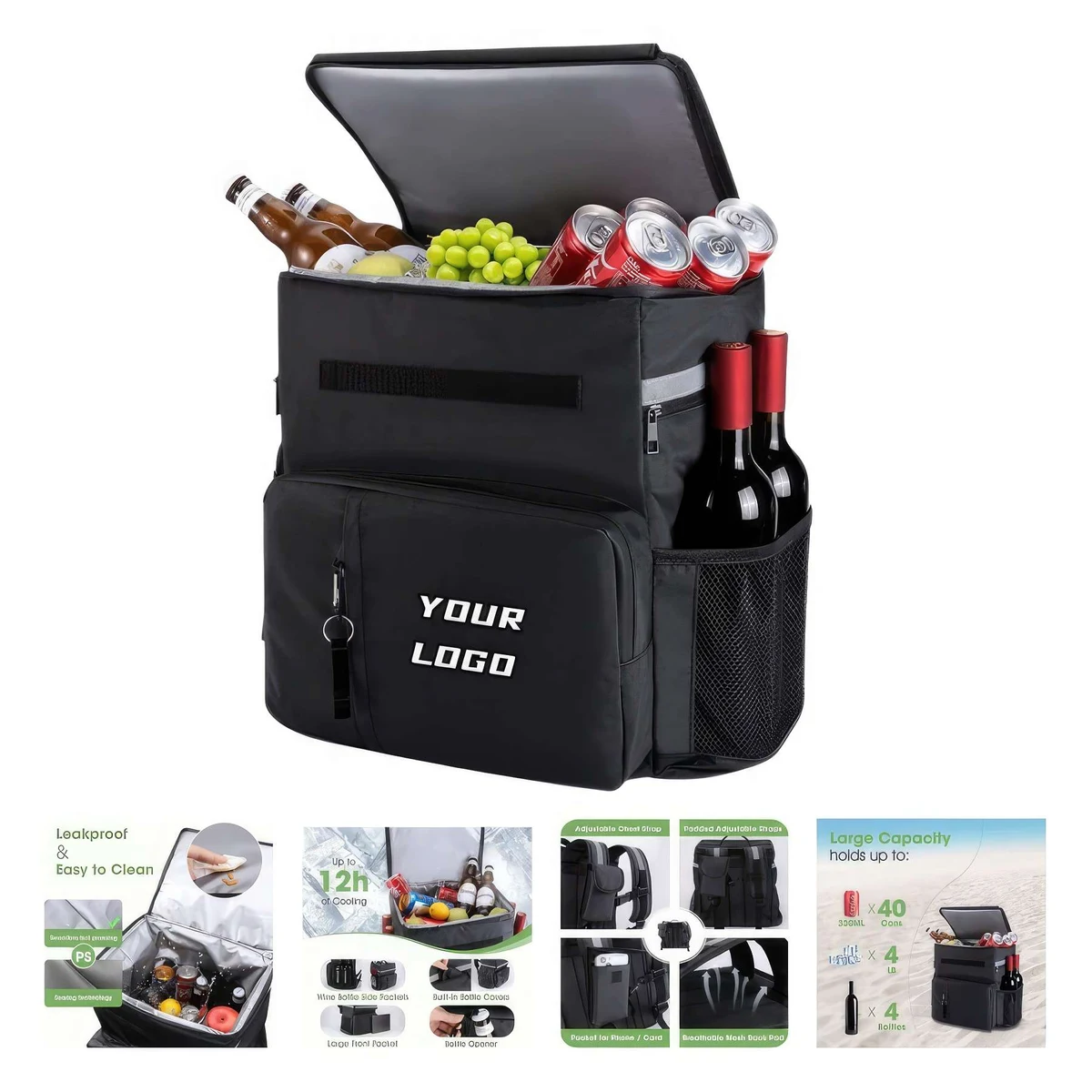 Leak Proof Insulated Picnic Backpack Cooler Bag 1