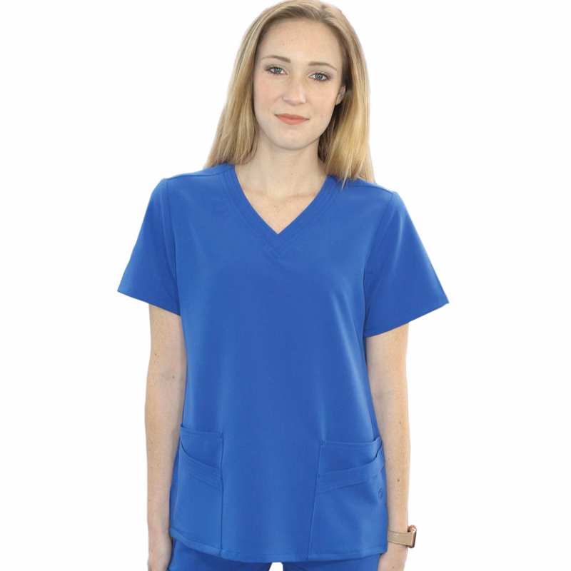 Spectrum's Womens WYND Multi-Pocket Scrub Top